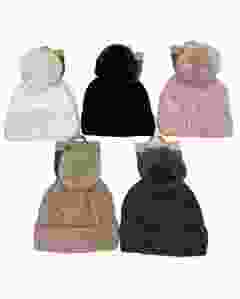 ANTONIO Mützen Ladies Bouclé mit Bommel