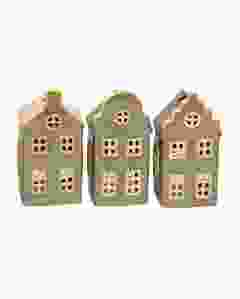 HERBORISTERIA Windlicht Houses green