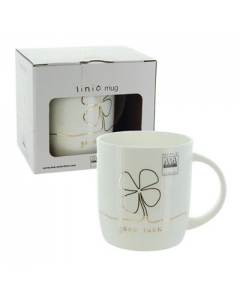 HERBORISTERIA Tasse Good Luck weiss gold