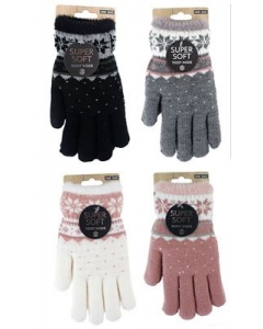 ANTONIO Handschuhe Damen Schneeflocke 1