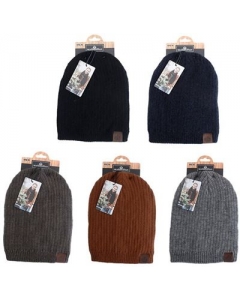 ANTONIO MÜTZEN MEN BEANIE NATURFARBEN