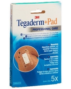 3M TEGADERM+PAD 5X7CM WUNDKISSEN 2.5X4CM