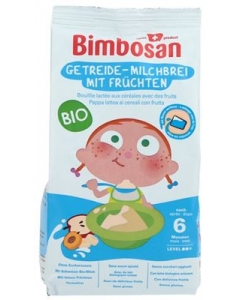 BIMBOSAN BIO-GETREIDE-MILCHBREI FRÜCHTEN