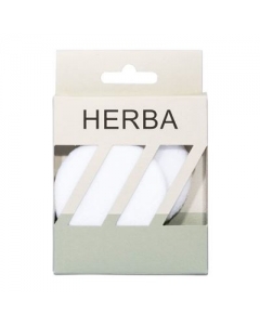 HERBA PUDERQUASTEN RUND WEISS 2 STK