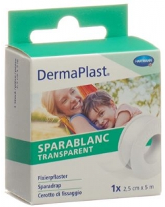DERMAPLAST SPARABLANC TRANSPARENT 2.5CMX