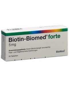BIOTIN BIOMED FORTE TABL 5 MG BLIST 30 S