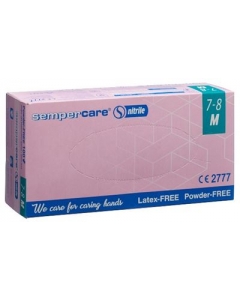 SEMPERCARE HANDSCHUHE NITRIL M PF UNST 1