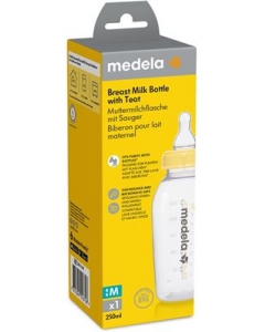 MEDELA MILCHFLASCHE 250ML MIT SAUGER M 4