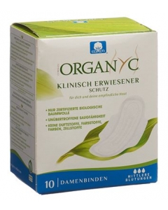 ORGANYC Monatsbinden mit FlÃ¼gel Mode Flo