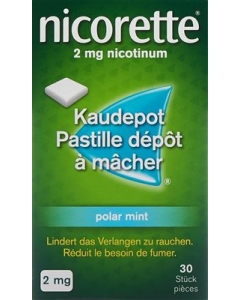 NICORETTE POLAR MINT KAUDEPOTS 2 MG 30 S