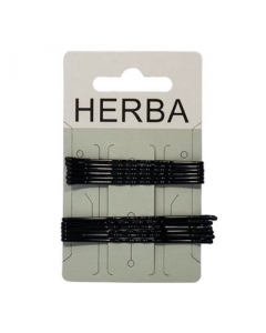 HERBA KLEMME 6+6.5CM SCHWARZ 12 STK