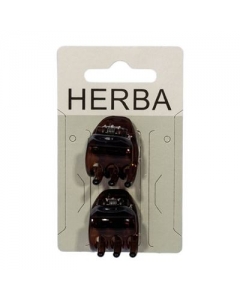 HERBA KLAMMER 2.2CM BRAUN 2 STK