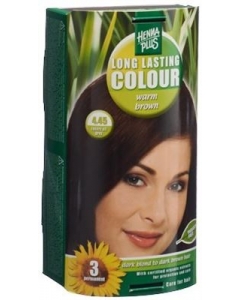 HENNA PLUS LONG LAST COLOUR 4.45 WARM BR