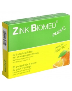 ZINK BIOMED plus C Lutschtabl Orange 50