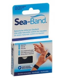 SEA-BAND AKUPRESSURBAND ERW SCHWARZ 1 PA