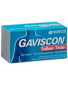 GAVISCON KAUTABL ERDBEER 48 STK