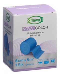 FLAWA NOVA COLOR Idealbinde 6cmx5m blau