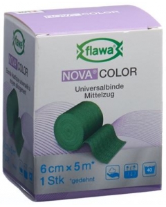 FLAWA NOVA COLOR Idealbinde 6cmx5m grün
