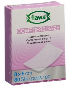 FLAWA Gazekompressen geschn 6x8cm keimre