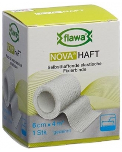 FLAWA NOVA Haft kohäsive Gazebinde 6cmx4