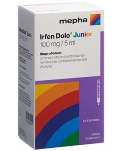 IRFEN DOLO JUNIOR SUSP 100 MG/5ML FL 200