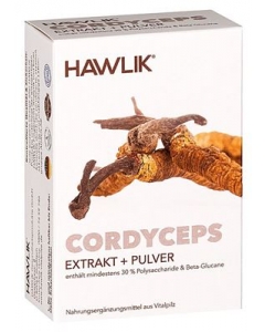 HAWLIK Cordyceps Extrakt + Pulver Kaps 6