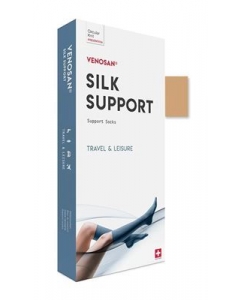 VENOSAN SILK A-D SUPPORT SOCKS M BEIGE 1