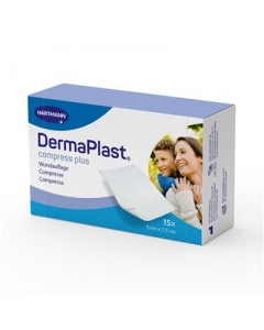DERMAPLAST COMPRESS PLUS 5X7.5CM 15 STK