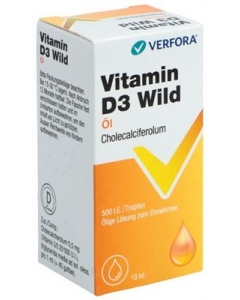 VITAMIN D3 Wild Öl 500 IE/Tropfen 10 ml