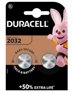 DURACELL BATT CR2032 3V LITHIUM B2 XL 2