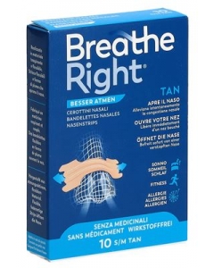 BREATHE RIGHT NASENPFLASTER TAN S/M 10 S