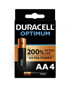 DURACELL BATT OPTIMUM AA 4 STK