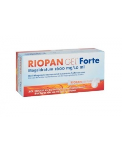 RIOPAN GEL Forte 1600 mg 10 Btl 10 ml